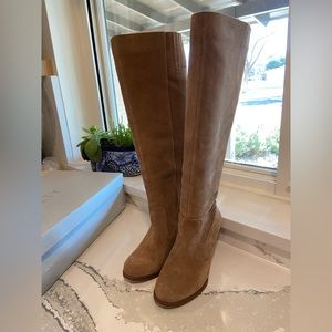 Sole Society Suede Boots. beige/tan knee-high. Sole Society. Size 7